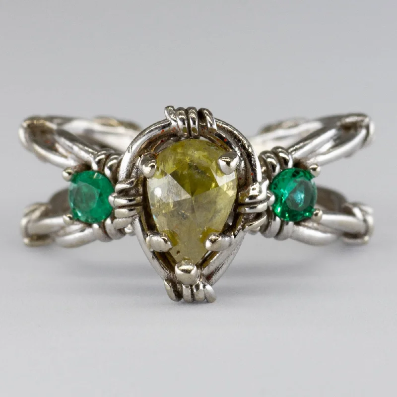 Exclusive Jewelry Markdowns – Limited-Time Offer Crossover Three Stone Ring | 0.78ct | 0.16ctw I3 Fancy Yellow | SZ 5.5 | Exclusive Jewelry Markdowns – Limited-Time Offer Crossover Three Stone Ring | 0.78ct | 0.16ctw I3 Fancy Yellow | SZ 5.5 |