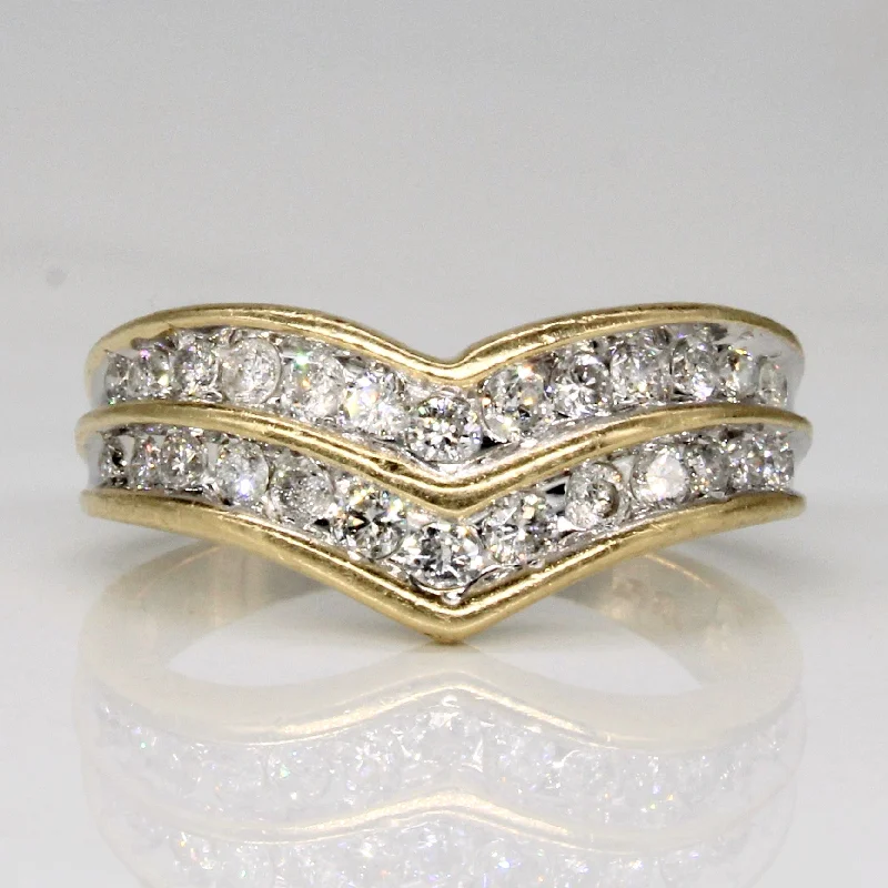 Jewelry Clearance – Final Chance To Save Big Diamond Chevron Ring | 0.40ctw | SZ 5.25 | Jewelry Clearance – Final Chance To Save Big Diamond Chevron Ring | 0.40ctw | SZ 5.25 |