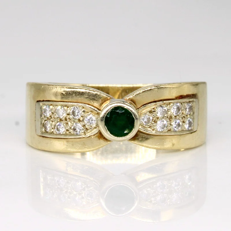 Huge Markdowns On Premium Jewelry Styles Diamond & Emerald Ring | 0.14ctw, 0.12ct | SZ 6.25 | Huge Markdowns On Premium Jewelry Styles Diamond & Emerald Ring | 0.14ctw, 0.12ct | SZ 6.25 |