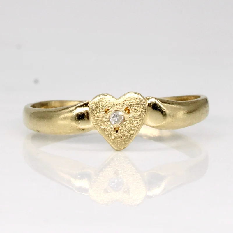 Jewelry Clearance Event – Stock Up Before It's Over Diamond Heart Ring | 0.01ct | SZ 4 | Jewelry Clearance Event – Stock Up Before It's Over Diamond Heart Ring | 0.01ct | SZ 4 |