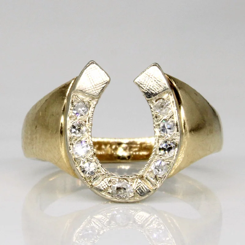 Fashion-Forward Jewelry At Exclusive Discounts Diamond Horseshoe Ring | 0.10ctw | SZ 3.75 | Fashion-Forward Jewelry At Exclusive Discounts Diamond Horseshoe Ring | 0.10ctw | SZ 3.75 |