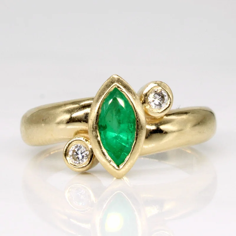 The Ultimate Jewelry Sale – Shop Premium Styles Emerald & Diamond Bypass Ring | 0.42ct, 0.08ctw | SZ 6 | The Ultimate Jewelry Sale – Shop Premium Styles Emerald & Diamond Bypass Ring | 0.42ct, 0.08ctw | SZ 6 |