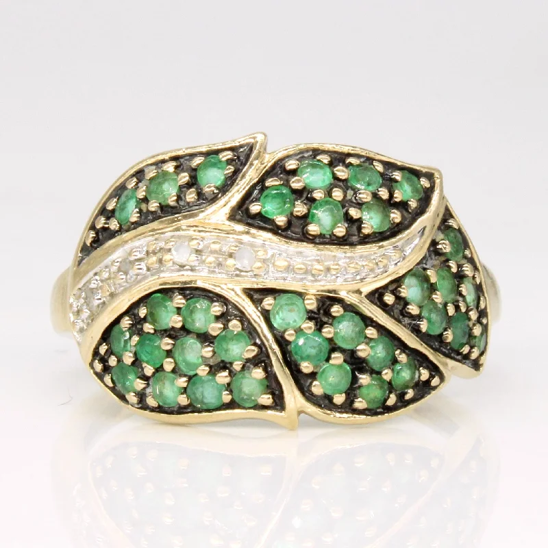 Trending Jewelry Styles Now At Limited-Time Discounts Emerald & Diamond Leaf Ring | 0.40ctw, 0.02ctw | SZ 6.75 | Trending Jewelry Styles Now At Limited-Time Discounts Emerald & Diamond Leaf Ring | 0.40ctw, 0.02ctw | SZ 6.75 |