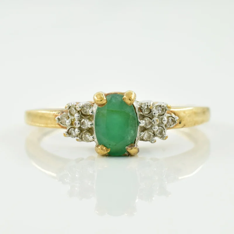 Must-Have Jewelry At Unbelievable Discounts Emerald & Diamond Ring | 0.50ct, 0.06ctw | SZ 7 | Must-Have Jewelry At Unbelievable Discounts Emerald & Diamond Ring | 0.50ct, 0.06ctw | SZ 7 |