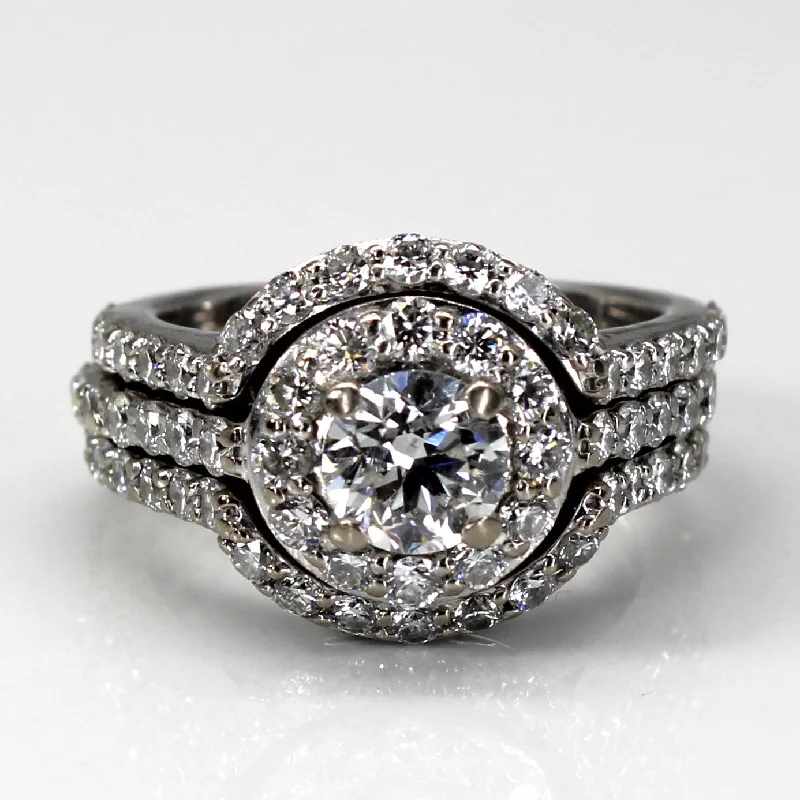 Shop Dazzling Rings, Earrings, And More At Special Discounts Halo Canadian Diamond Engagement Ring Set | 1.78ctw SI1 F/G | SZ 4 | Shop Dazzling Rings, Earrings, And More At Special Discounts Halo Canadian Diamond Engagement Ring Set | 1.78ctw SI1 F/G | SZ 4 |