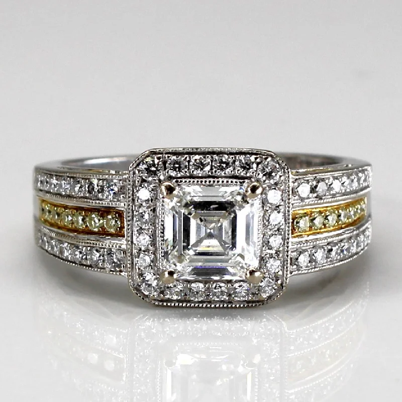 Affordable Elegance – Premium Jewelry At Special Prices Halo Diamond Two Tone Gold Engagement Ring | 1.22ctw SI2 F | SZ 6.5 | Affordable Elegance – Premium Jewelry At Special Prices Halo Diamond Two Tone Gold Engagement Ring | 1.22ctw SI2 F | SZ 6.5 |