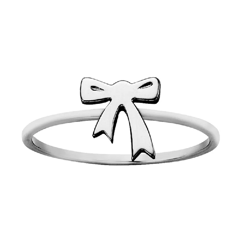 Discounted Jewelry For A Glamorous Look Karen Walker Mini Bow Ring - Sterling Silver Discounted Jewelry For A Glamorous Look Karen Walker Mini Bow Ring - Sterling Silver
