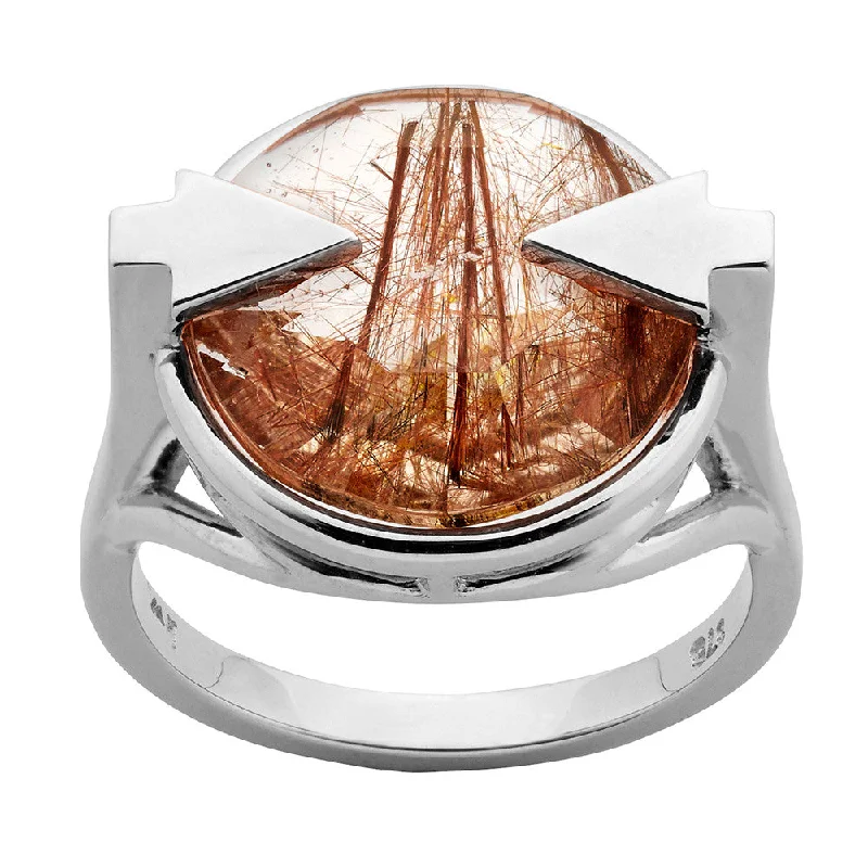 Buy More, Save More On Stunning Jewelry Pieces Karen Walker Navigator Rutilated Quartz Ring - Sterling Silver Buy More, Save More On Stunning Jewelry Pieces Karen Walker Navigator Rutilated Quartz Ring - Sterling Silver
