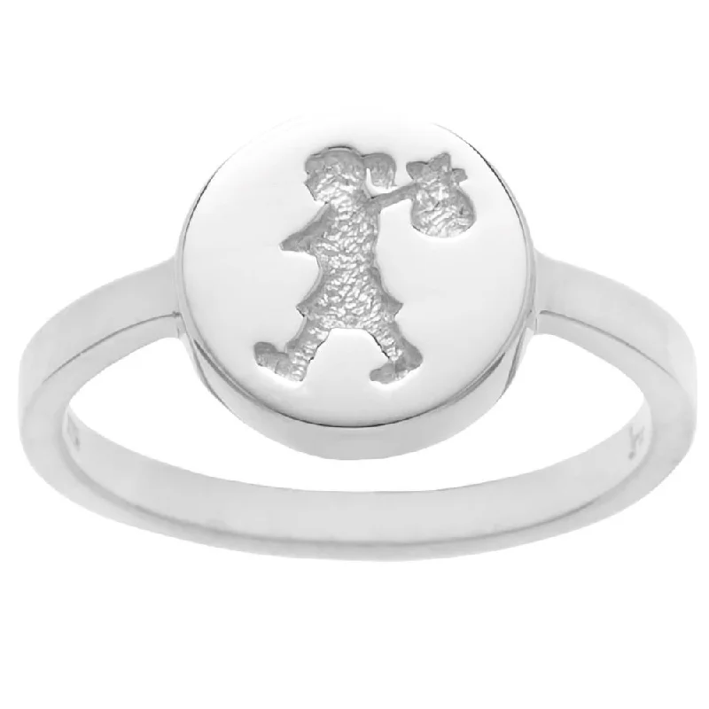 Last Chance To Grab Your Favorite Jewelry At A Discount Karen Walker Runaway Girl Stamp Ring - Sterling Silver Last Chance To Grab Your Favorite Jewelry At A Discount Karen Walker Runaway Girl Stamp Ring - Sterling Silver
