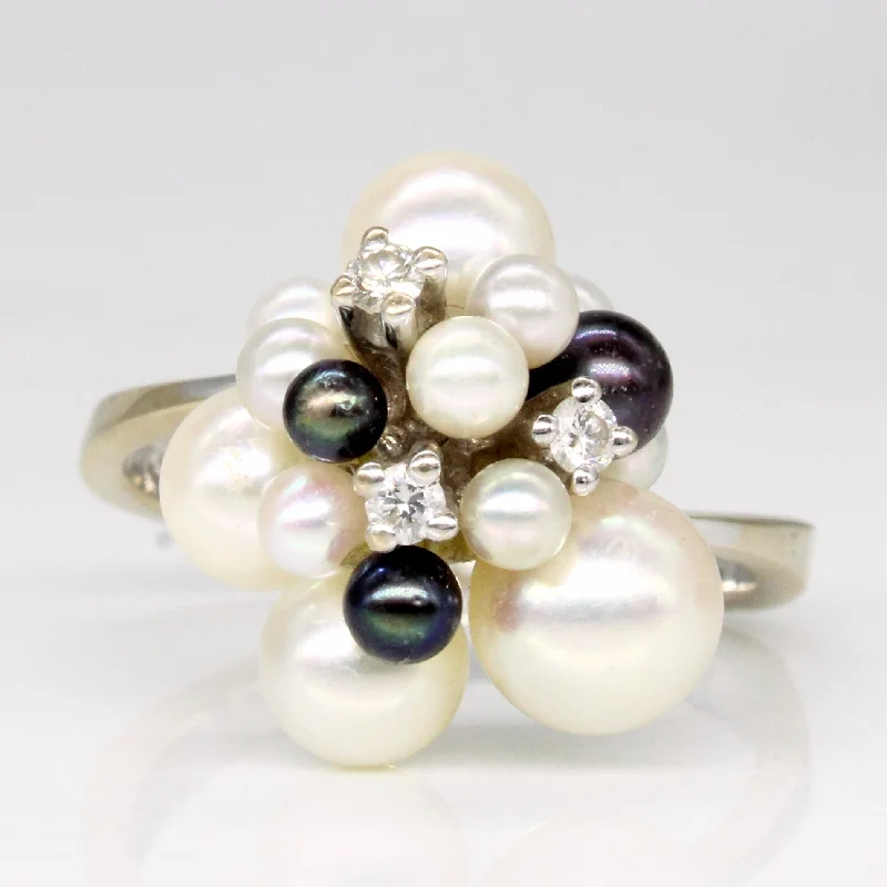 Personalized Jewelry Sale – Unique Pieces At Great Prices Pearl & Diamond Cocktail Ring | 0.09ctw | SZ 6.75 | Personalized Jewelry Sale – Unique Pieces At Great Prices Pearl & Diamond Cocktail Ring | 0.09ctw | SZ 6.75 |