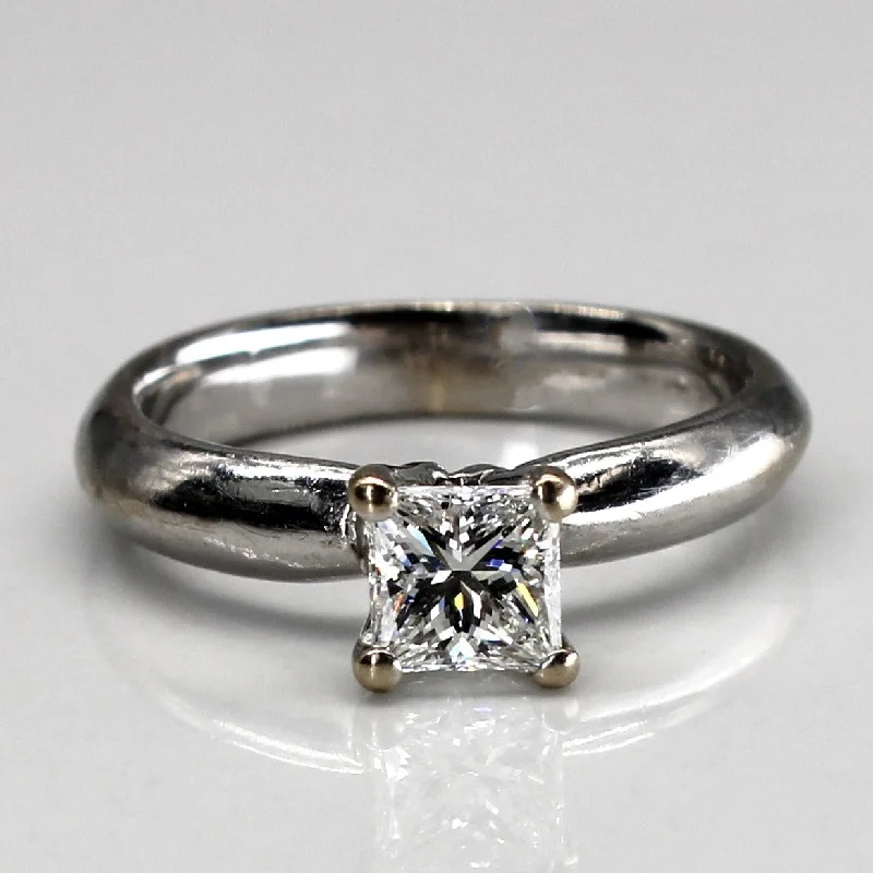 Trending Jewelry Now At Unbeatable Prices Princess Diamond White Gold Ring | 0.58ct VS1 G/H | SZ 4.25 | Trending Jewelry Now At Unbeatable Prices Princess Diamond White Gold Ring | 0.58ct VS1 G/H | SZ 4.25 |