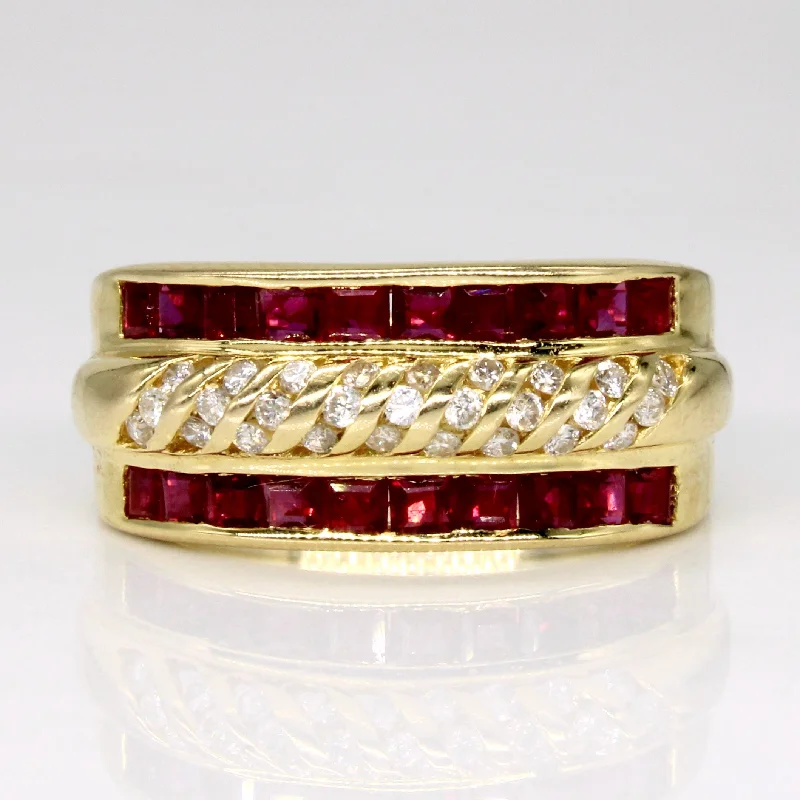 Sparkle On A Budget – Fine Jewelry For Less Ruby & Diamond Ring | 1.00ctw, 0.22ctw | SZ 7 | Sparkle On A Budget – Fine Jewelry For Less Ruby & Diamond Ring | 1.00ctw, 0.22ctw | SZ 7 |