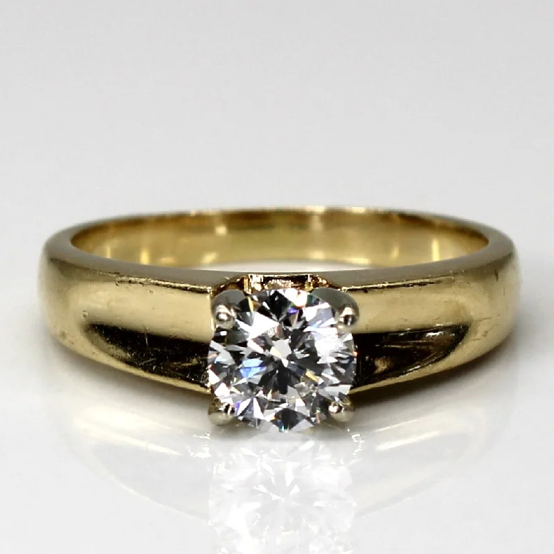 Luxury Jewelry At Unbeatable Discounts Solitaire Diamond Yellow Gold Ring | 0.65ct SI1 F/G | SZ 6 | Luxury Jewelry At Unbeatable Discounts Solitaire Diamond Yellow Gold Ring | 0.65ct SI1 F/G | SZ 6 |