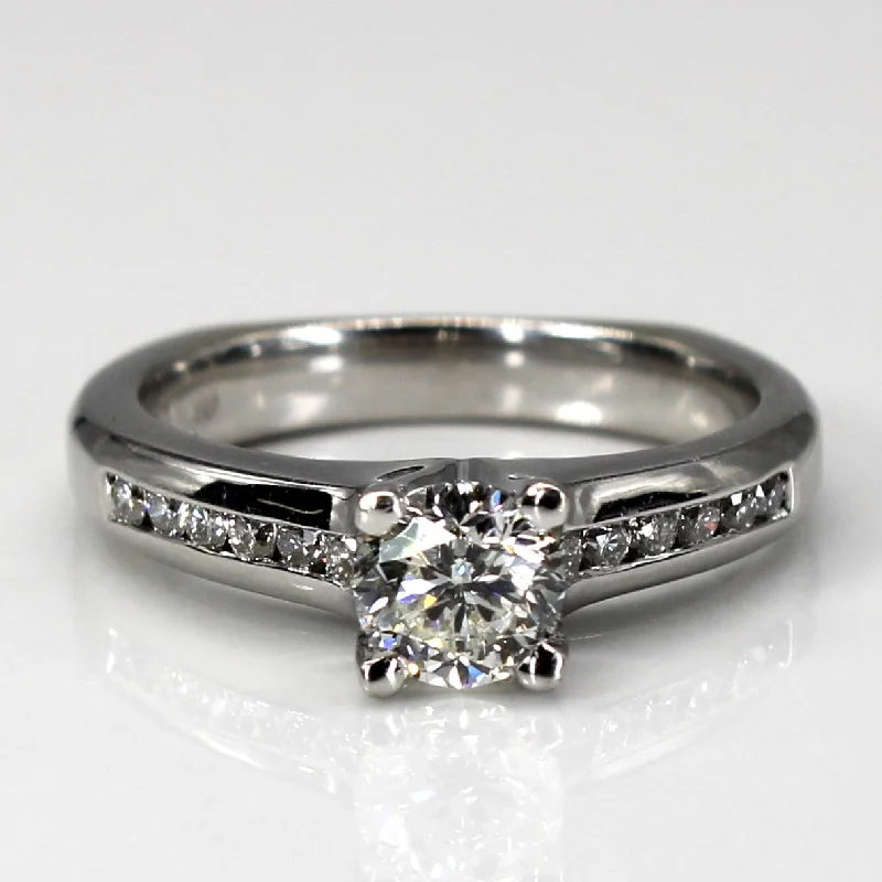 Limited-Time Offer On Elegant Jewelry Pieces Solitaire with Accents Diamond Ring | 0.72ctw SI1 F/G | SZ 6.5 | Limited-Time Offer On Elegant Jewelry Pieces Solitaire with Accents Diamond Ring | 0.72ctw SI1 F/G | SZ 6.5 |