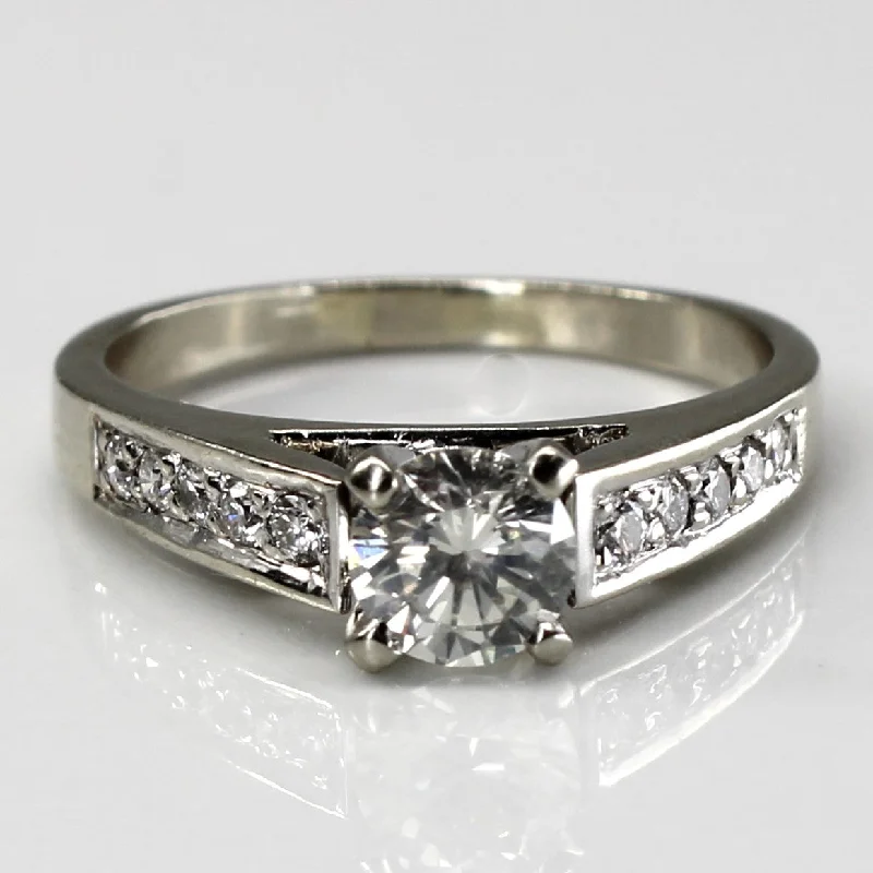 Must-Have Jewelry Pieces At Reduced Prices Solitaire with Accents Diamond Ring | 0.82ctw VS2/SI1 H/I | SZ 7.25 | Must-Have Jewelry Pieces At Reduced Prices Solitaire with Accents Diamond Ring | 0.82ctw VS2/SI1 H/I | SZ 7.25 |