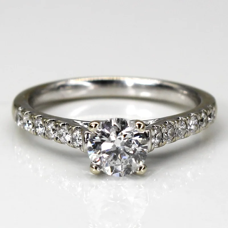 Handcrafted Jewelry Sale – Unique Designs At Low Prices Solitaire with Accents Diamond Ring | 0.88ctw| SZ 6.5 | Handcrafted Jewelry Sale – Unique Designs At Low Prices Solitaire with Accents Diamond Ring | 0.88ctw| SZ 6.5 |