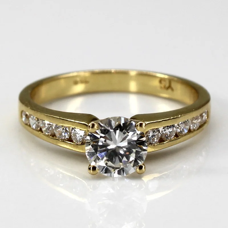 Sparkle On A Budget – Fine Jewelry For Less Solitaire with Accents Diamond Ring | 0.98ctw | SZ 6 | Sparkle On A Budget – Fine Jewelry For Less Solitaire with Accents Diamond Ring | 0.98ctw | SZ 6 |
