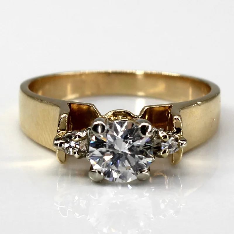 Discounted Jewelry For A Glamorous Look Three Stone Diamond Engagement Ring | 0.64ctw I1/I2 G/H | SZ 6.25 | Discounted Jewelry For A Glamorous Look Three Stone Diamond Engagement Ring | 0.64ctw I1/I2 G/H | SZ 6.25 |