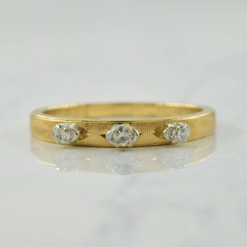 Handcrafted Beauty At Affordable Prices Three Stone Diamond Ring | 0.06ctw | SZ 6.25 | Handcrafted Beauty At Affordable Prices Three Stone Diamond Ring | 0.06ctw | SZ 6.25 |