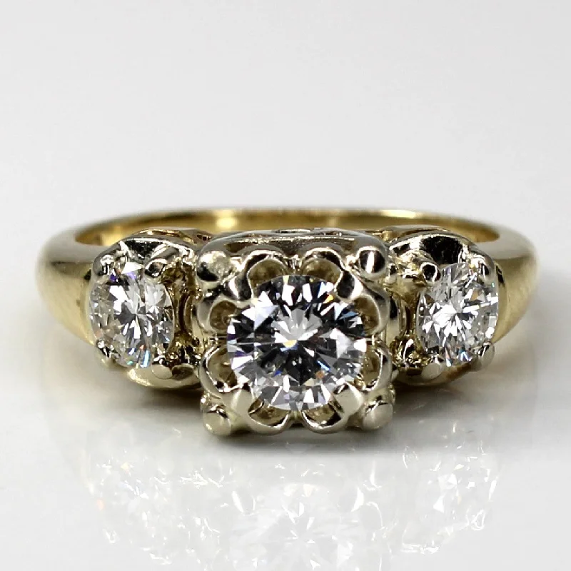 Discounted Jewelry For A Glamorous Look Three Stone Diamond Ring | 1.00ctw | SZ 6.25 | Discounted Jewelry For A Glamorous Look Three Stone Diamond Ring | 1.00ctw | SZ 6.25 |