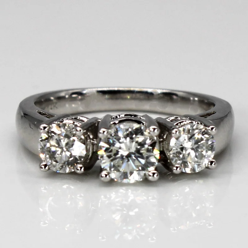 Buy More, Save More On Stunning Jewelry Pieces Three Stone Diamond Ring | 1.44ctw SI2 H/I | SZ 6.25 | Buy More, Save More On Stunning Jewelry Pieces Three Stone Diamond Ring | 1.44ctw SI2 H/I | SZ 6.25 |
