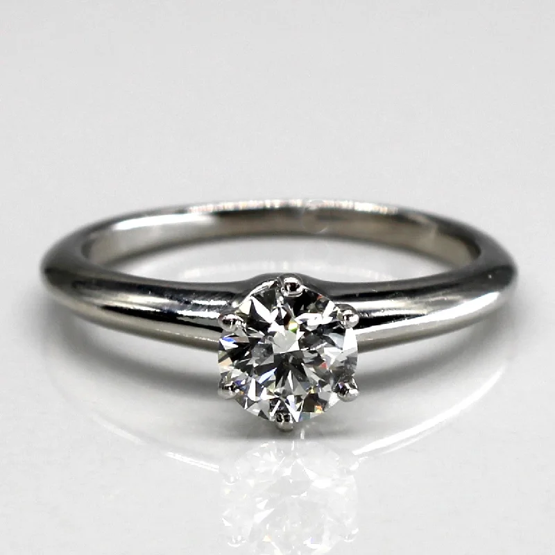 Timeless Elegance Now At Special Discounts 'Tiffany & Co.' Solitaire Diamond Engagement Ring | 0.60ct VS1/VS2 G/H | SZ 6.25 | Timeless Elegance Now At Special Discounts 'Tiffany & Co.' Solitaire Diamond Engagement Ring | 0.60ct VS1/VS2 G/H | SZ 6.25 |