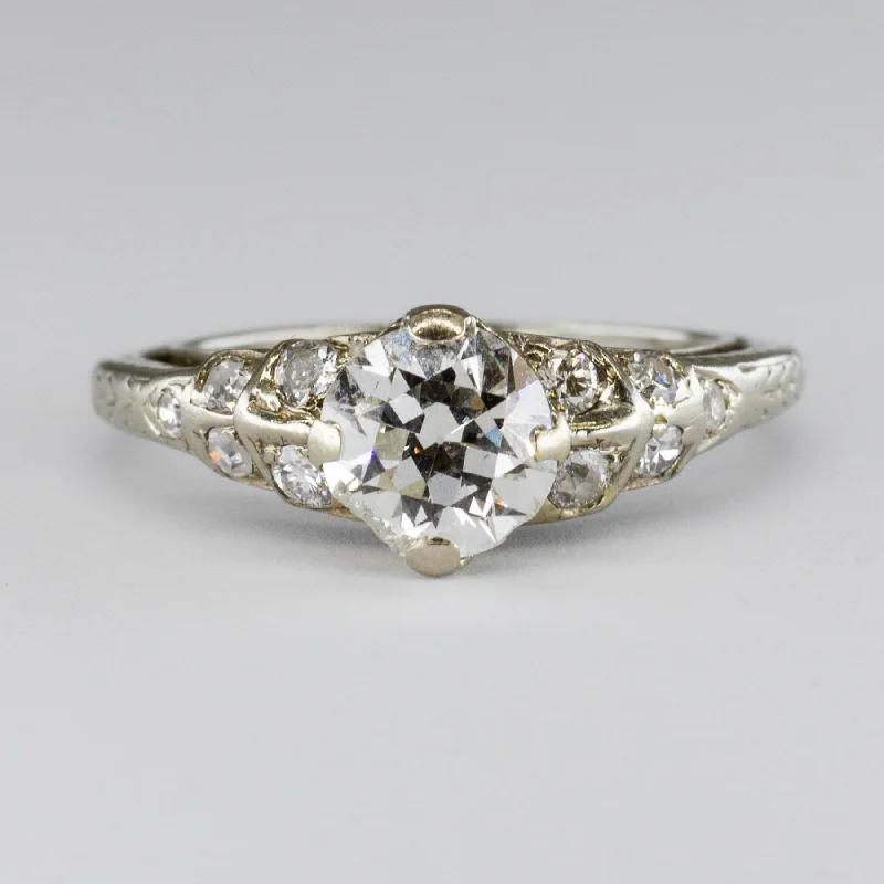 High-End Sparkle, Low-End Prices – Jewelry Sale Live Antique Old European Cut Diamond Engagement Ring | 1.16ctw I2 I/J | SZ 5.25 | High-End Sparkle, Low-End Prices – Jewelry Sale Live Antique Old European Cut Diamond Engagement Ring | 1.16ctw I2 I/J | SZ 5.25 |