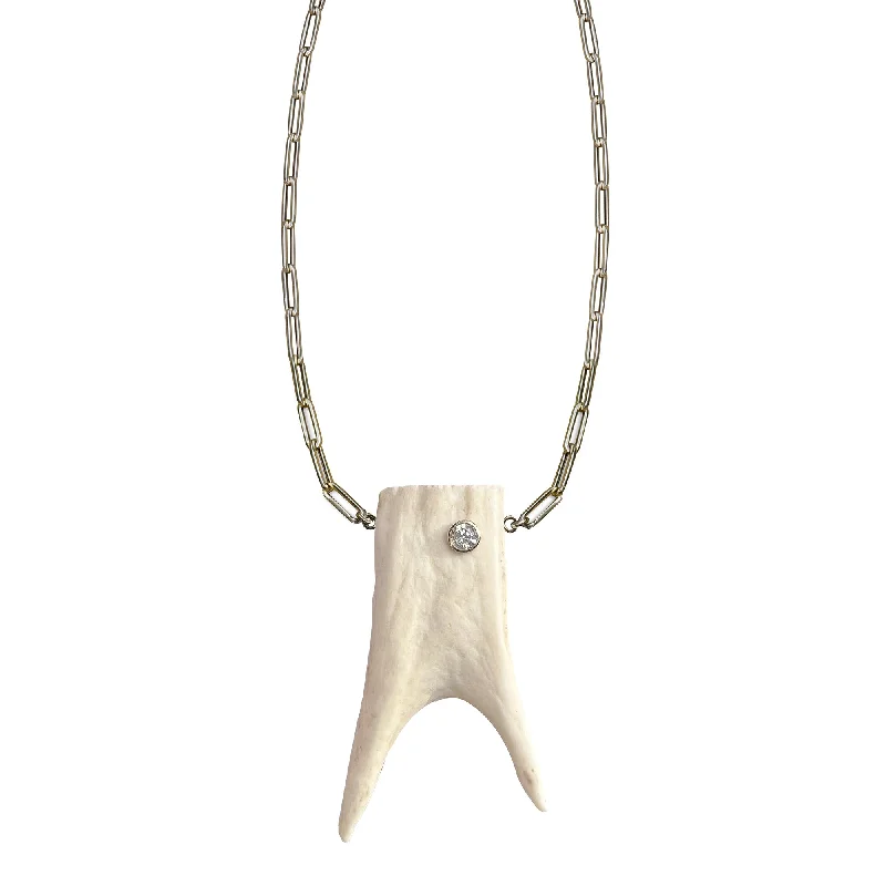 Jewelry Clearance – Final Chance To Save Big 14k Large Double Fork Elk Tip Necklace Jewelry Clearance – Final Chance To Save Big 14k Large Double Fork Elk Tip Necklace
