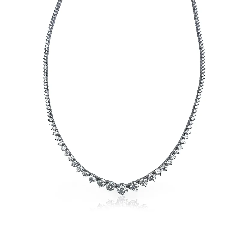 Last Chance To Grab Your Favorite Jewelry At A Discount 16" Round Diamond Graduated Tennis Necklace Last Chance To Grab Your Favorite Jewelry At A Discount 16" Round Diamond Graduated Tennis Necklace
