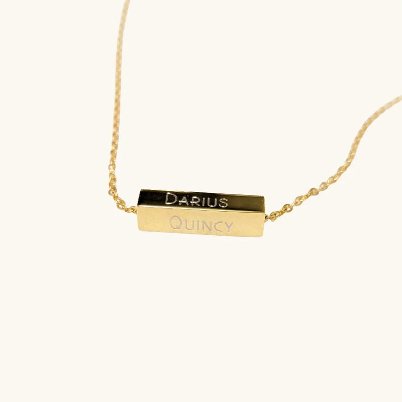 Grab Your Favorite Jewelry At The Lowest Prices Horizontal Custom 4 Side Bar Necklace Grab Your Favorite Jewelry At The Lowest Prices Horizontal Custom 4 Side Bar Necklace