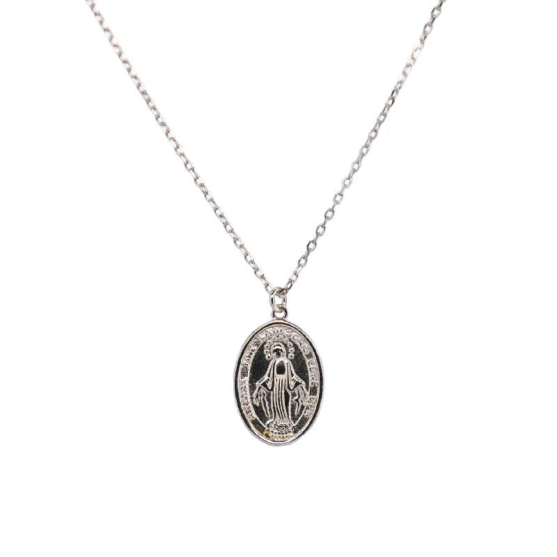 Fashion-Forward Jewelry At Incredible Prices "MARIA" Large Oval Classic Virgin Mary Necklace Fashion-Forward Jewelry At Incredible Prices "MARIA" Large Oval Classic Virgin Mary Necklace