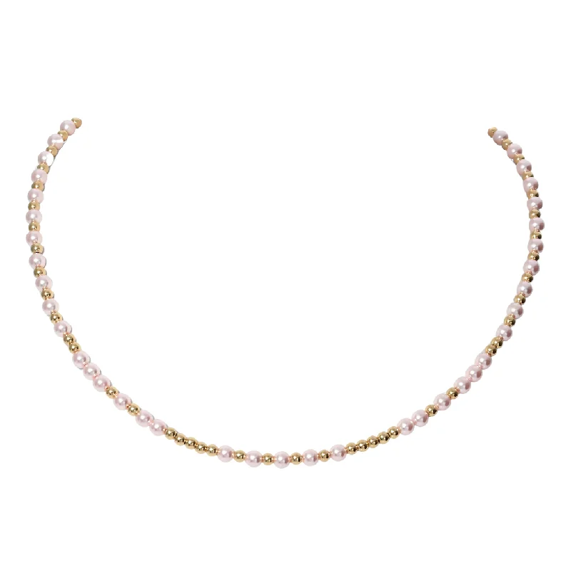 Unique Jewelry Designs Now At Discounted Rates "MELANIE" 14k gold-filled & pearl beaded Choker/Necklace Unique Jewelry Designs Now At Discounted Rates "MELANIE" 14k gold-filled & pearl beaded Choker/Necklace