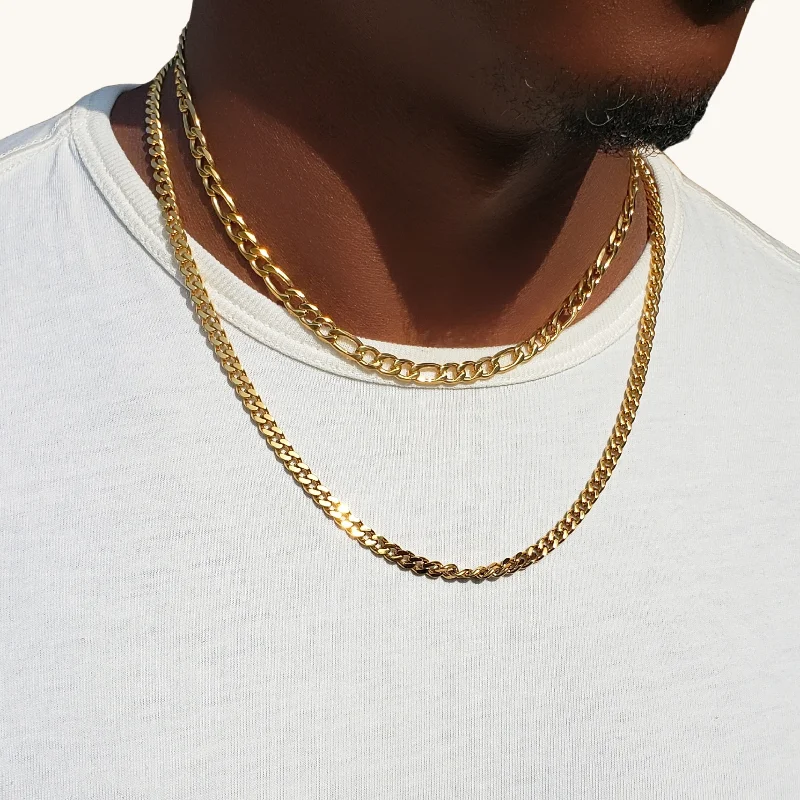 Flash Sale On Stunning Jewelry – Limited Stock Available Men's Figaro Cuban Necklace Set Flash Sale On Stunning Jewelry – Limited Stock Available Men's Figaro Cuban Necklace Set