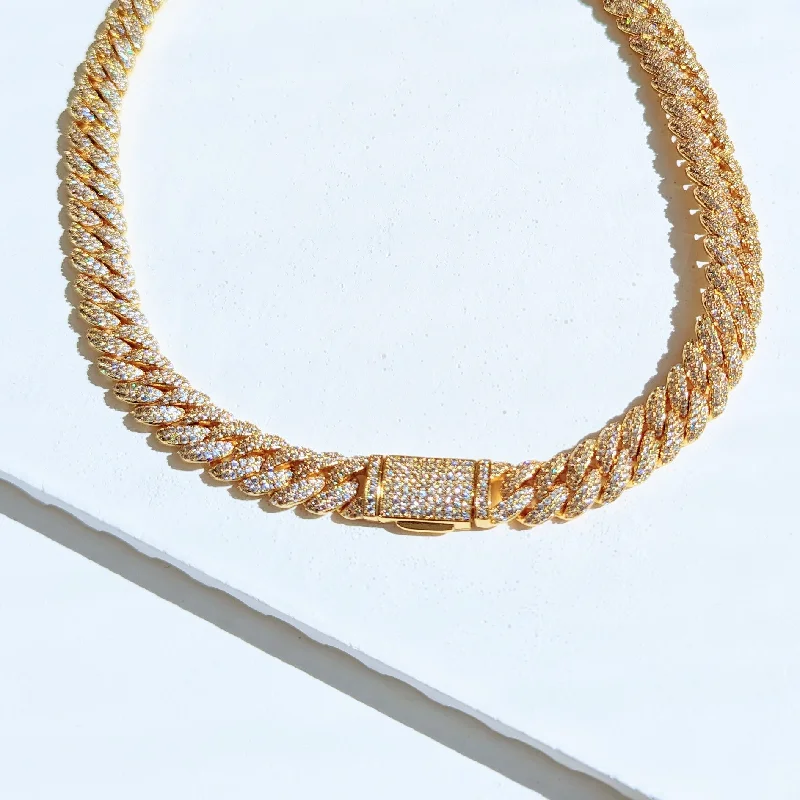 Dazzle In Elegance With Our Biggest Jewelry Sale Men's Gold Diamond Cuban Chain Necklace Dazzle In Elegance With Our Biggest Jewelry Sale Men's Gold Diamond Cuban Chain Necklace