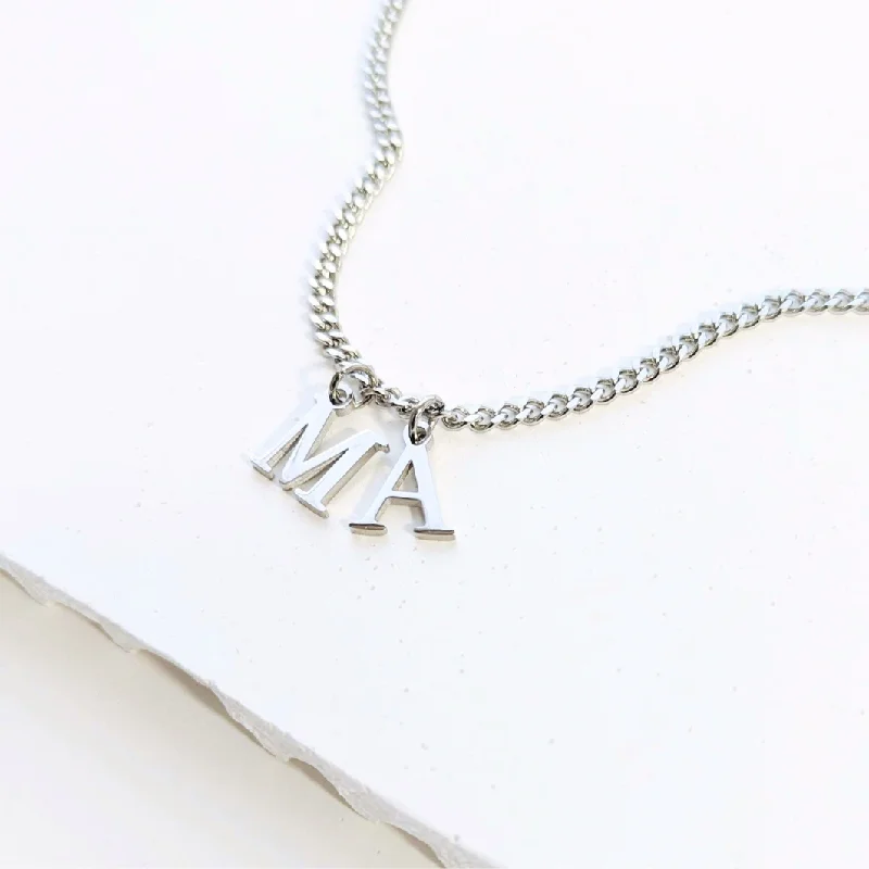 Best Jewelry Deals – Premium Quality At Exclusive Discounts Silver Men's Multi-Initial Charm Necklace Best Jewelry Deals – Premium Quality At Exclusive Discounts Silver Men's Multi-Initial Charm Necklace