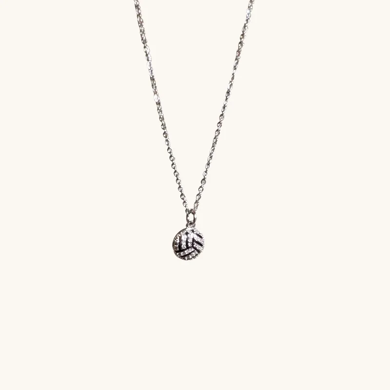 Premium Jewelry At Special Low Prices For A Limited Time MVP Silver Diamond Volleyball Necklace Premium Jewelry At Special Low Prices For A Limited Time MVP Silver Diamond Volleyball Necklace