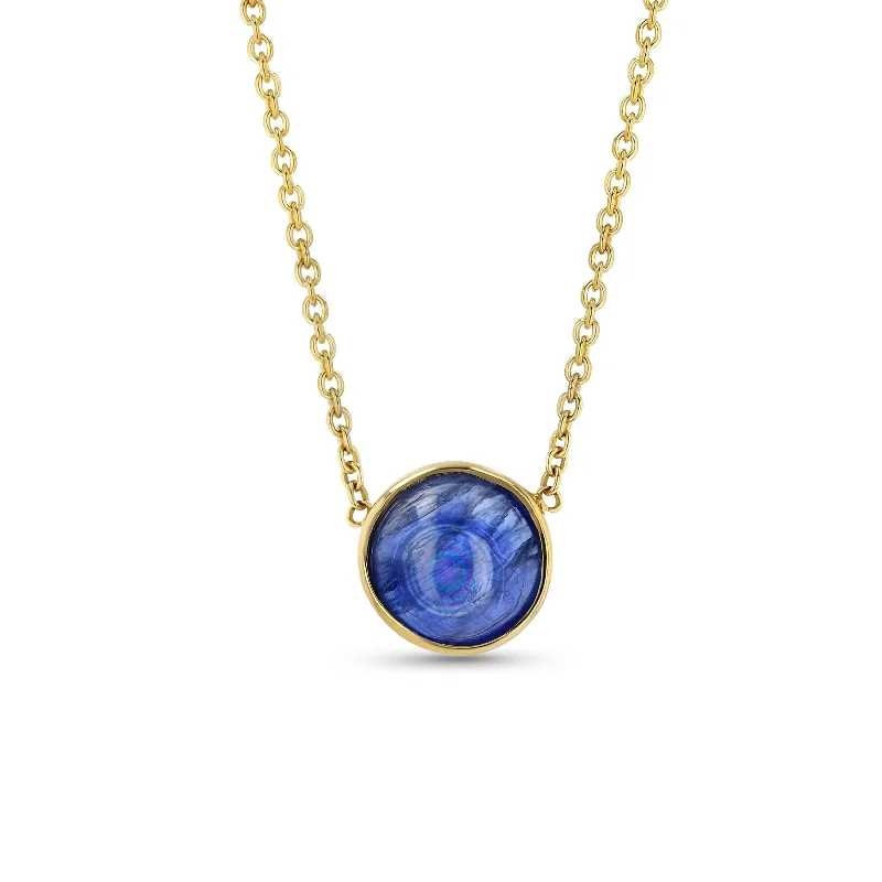 Holiday Jewelry Sale – Perfect Gifts At The Best Prices Round Cab Necklace - Kyanite Holiday Jewelry Sale – Perfect Gifts At The Best Prices Round Cab Necklace - Kyanite