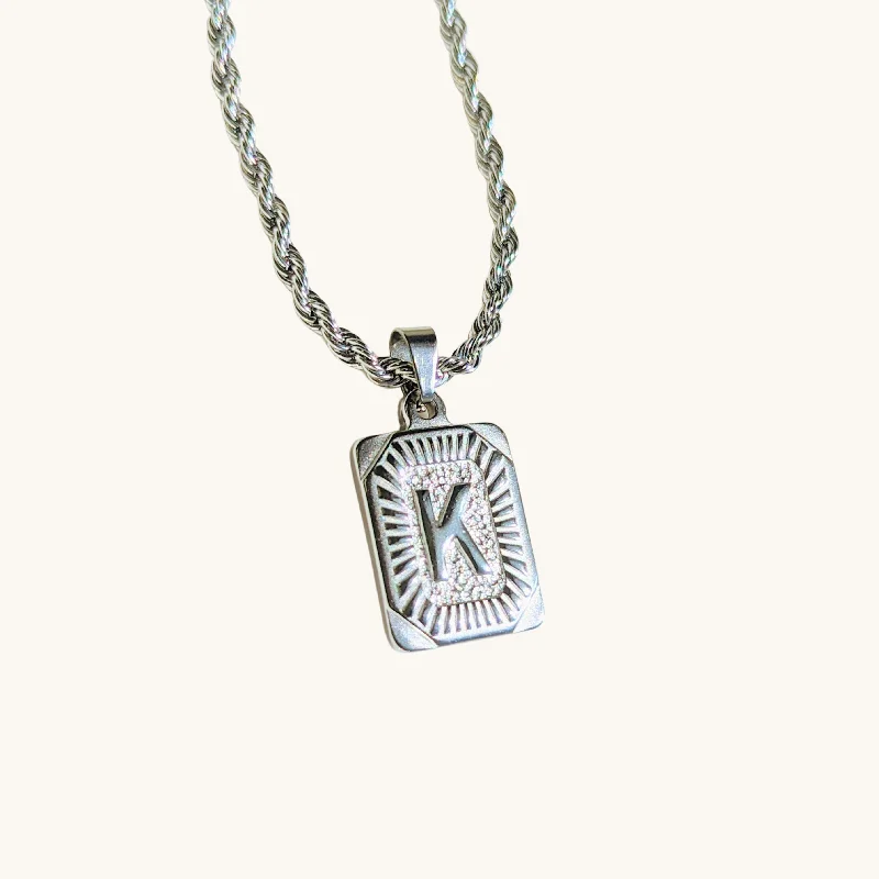 The Perfect Accessory For Less – Jewelry Sale Live Silver Women's Rope Vintage Initial Necklace The Perfect Accessory For Less – Jewelry Sale Live Silver Women's Rope Vintage Initial Necklace