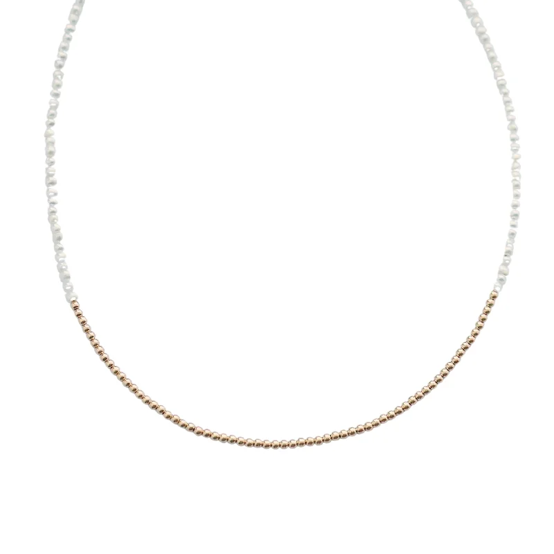 Limited-Time Jewelry Sale – Elegant Styles At Less "TERESA" 14K Gold Filled and FWP ball beaded Choker/Necklace Limited-Time Jewelry Sale – Elegant Styles At Less "TERESA" 14K Gold Filled and FWP ball beaded Choker/Necklace
