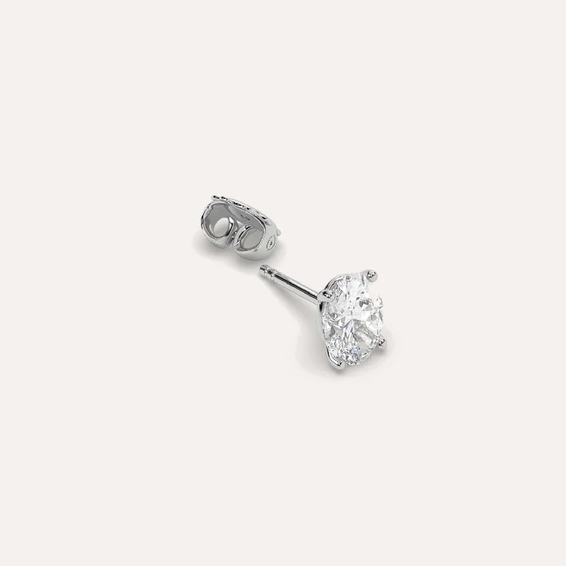 Your Dream Jewelry At Dream Prices – Shop Now 1 1/2 carat Single Oval Diamond Stud Earring Your Dream Jewelry At Dream Prices – Shop Now 1 1/2 carat Single Oval Diamond Stud Earring