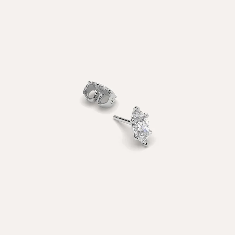 Flash Sale On Elegant Jewelry – Don't Miss Out 1/2 carat Single Marquise Diamond Stud Earring Flash Sale On Elegant Jewelry – Don't Miss Out 1/2 carat Single Marquise Diamond Stud Earring