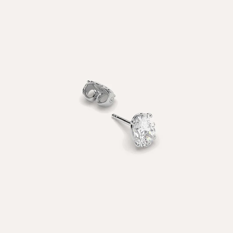 Shop Modern Jewelry Collections With Exclusive Discounts 1 carat Single Oval Diamond Stud Earring Shop Modern Jewelry Collections With Exclusive Discounts 1 carat Single Oval Diamond Stud Earring