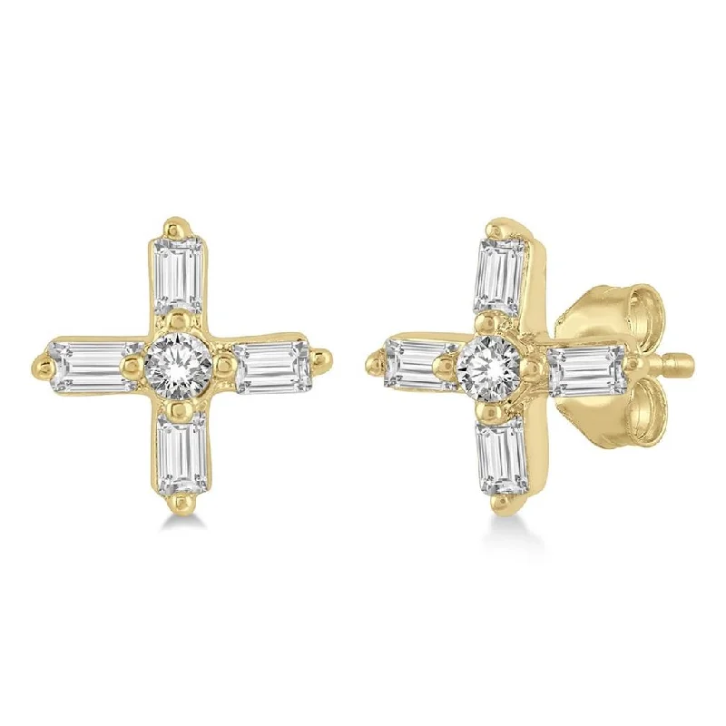 The Ultimate Jewelry Sale – Exclusive Styles At Great Prices 10K Yellow Gold Cross Petite Stud Diamond Earring The Ultimate Jewelry Sale – Exclusive Styles At Great Prices 10K Yellow Gold Cross Petite Stud Diamond Earring