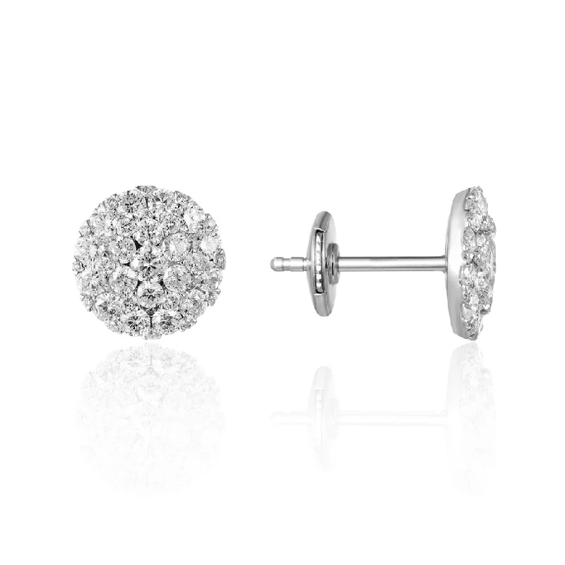 The Jewelry Sale You've Been Waiting For Is Here 14K White Gold Diamond Cluster Earrings The Jewelry Sale You've Been Waiting For Is Here 14K White Gold Diamond Cluster Earrings