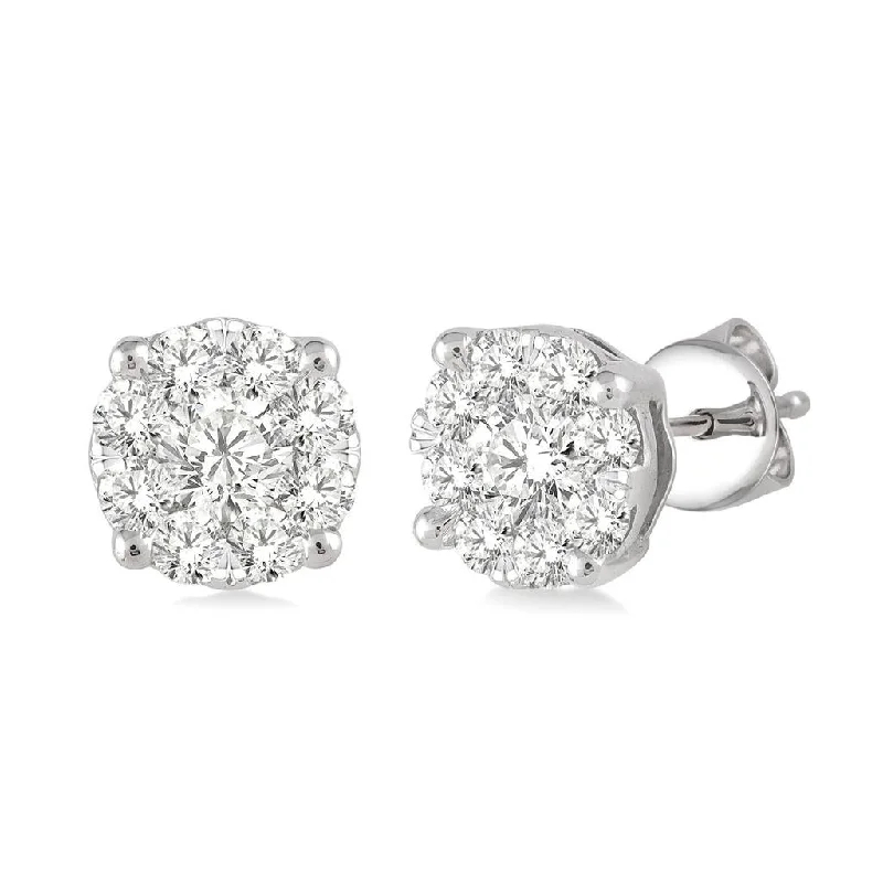 Jewelry Flash Sale – Stylish Designs At Unbeatable Rates 14K White Gold ‘Lovebright’ Diamond Cluster Earrings Jewelry Flash Sale – Stylish Designs At Unbeatable Rates 14K White Gold ‘Lovebright’ Diamond Cluster Earrings