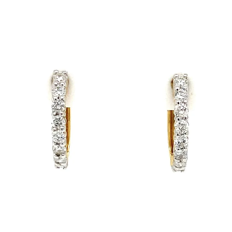 Seasonal Jewelry Sale – Upgrade Your Style Today 14K Yellow Gold 15mm Diamond Huggie Earrings Seasonal Jewelry Sale – Upgrade Your Style Today 14K Yellow Gold 15mm Diamond Huggie Earrings