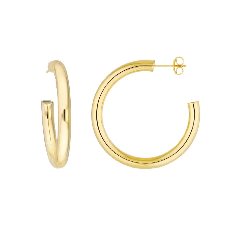 Luxury Jewelry At Budget-Friendly Prices – Grab Yours Now 14K Yellow Gold 35mm Medium Open Hoop Earrings Luxury Jewelry At Budget-Friendly Prices – Grab Yours Now 14K Yellow Gold 35mm Medium Open Hoop Earrings