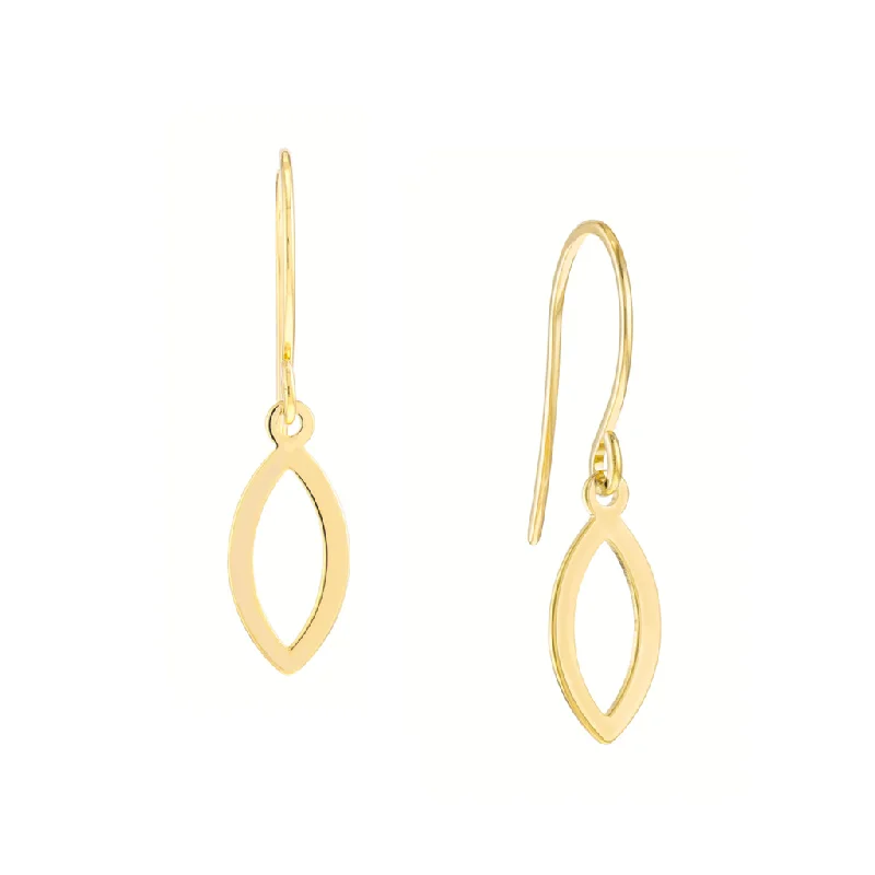 The Perfect Accessory For Less – Jewelry Sale Live 14K Yellow Gold Mini Open Marquise Dangle Earrings The Perfect Accessory For Less – Jewelry Sale Live 14K Yellow Gold Mini Open Marquise Dangle Earrings