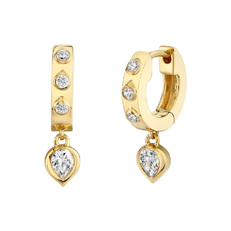 Personalized Jewelry Sale – Unique Gifts At Low Prices 14K Yellow Gold Shell Bezel Set Dangle Natural Diamonds Earrings Personalized Jewelry Sale – Unique Gifts At Low Prices 14K Yellow Gold Shell Bezel Set Dangle Natural Diamonds Earrings