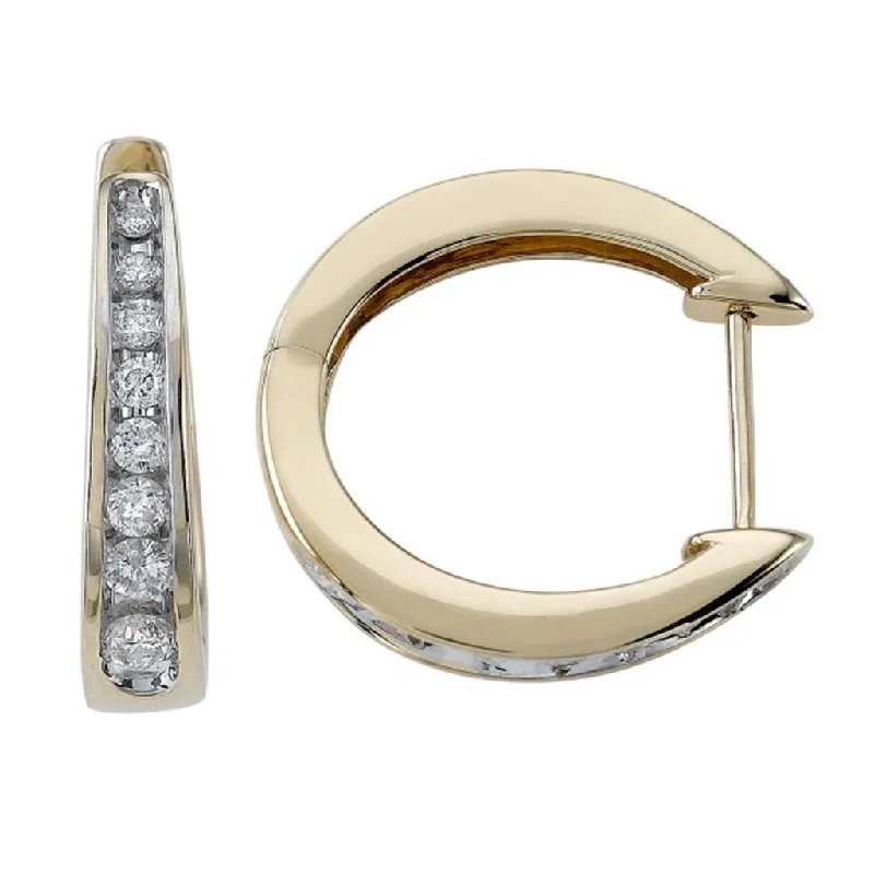 Timeless Jewelry Styles At Wallet-Friendly Prices 14K Yellow Gold Small Diamond Hoop Earrings Timeless Jewelry Styles At Wallet-Friendly Prices 14K Yellow Gold Small Diamond Hoop Earrings